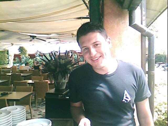 Marjan Balaško years ago, working in a bar